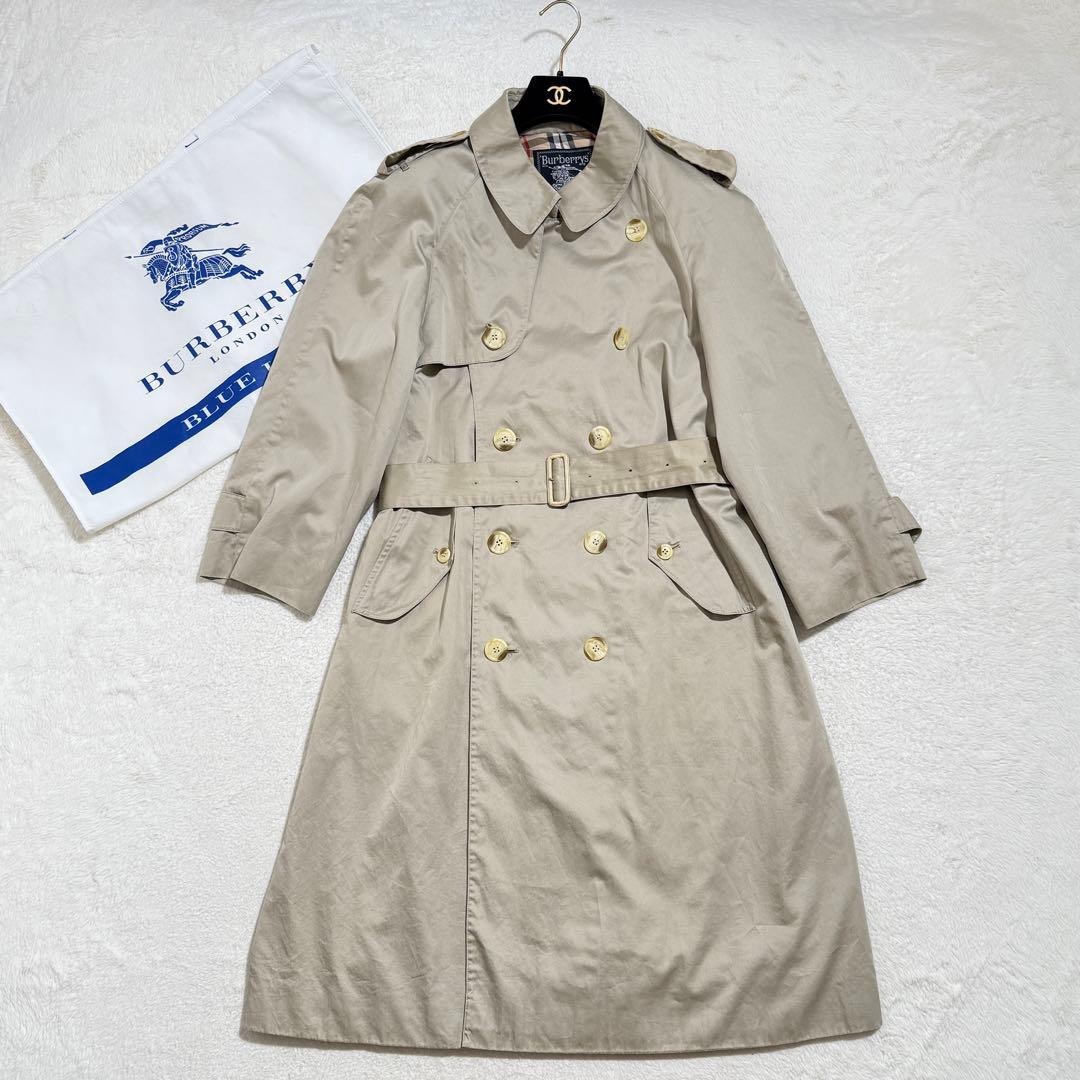 バーバリー　トレンチコート　ロング　ノバチェック　ヴィンテージ　男女兼用