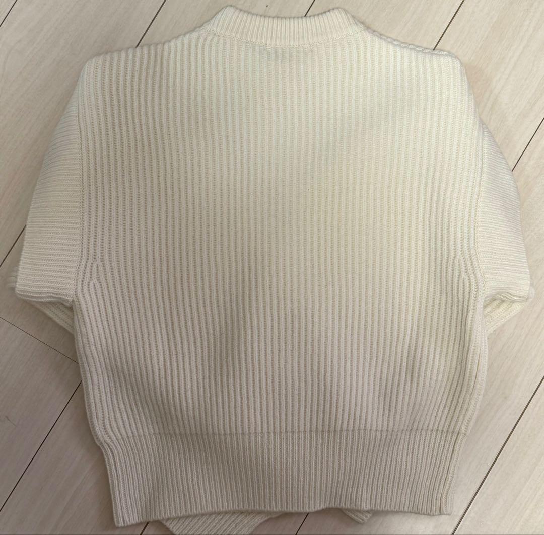 こ*き様 LOHEN ローヘン　レイヤードスリーブニット　 WHITE