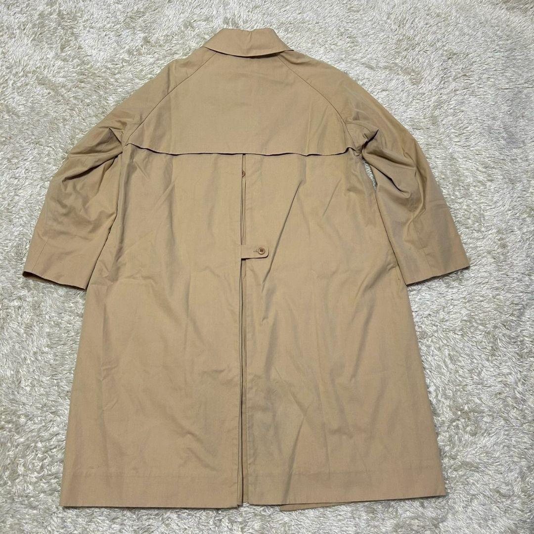 ヤエカ　ステンカラーコート　比翼　ベージュ　ロングコート　マキシ丈　S　男女兼用