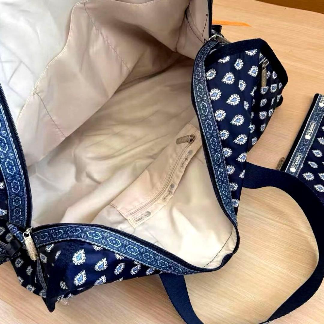 レスポートサック（LeSportsac） ボストンバッグ 大容量 ネイビー系