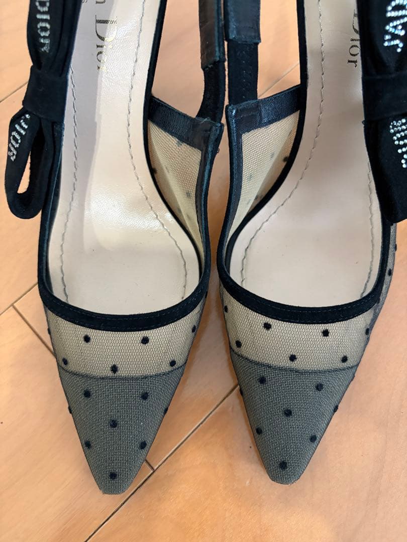 ディオール Christian Dior ドット ハイヒール パンプス 36