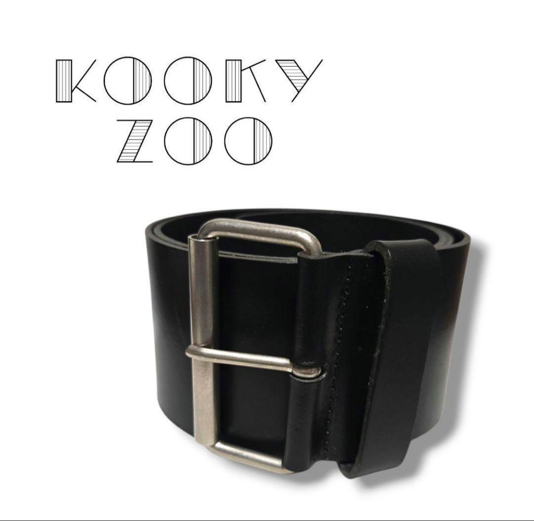 小物 KOOKY ZOO JUVENILE LEATHER BELT BLACK