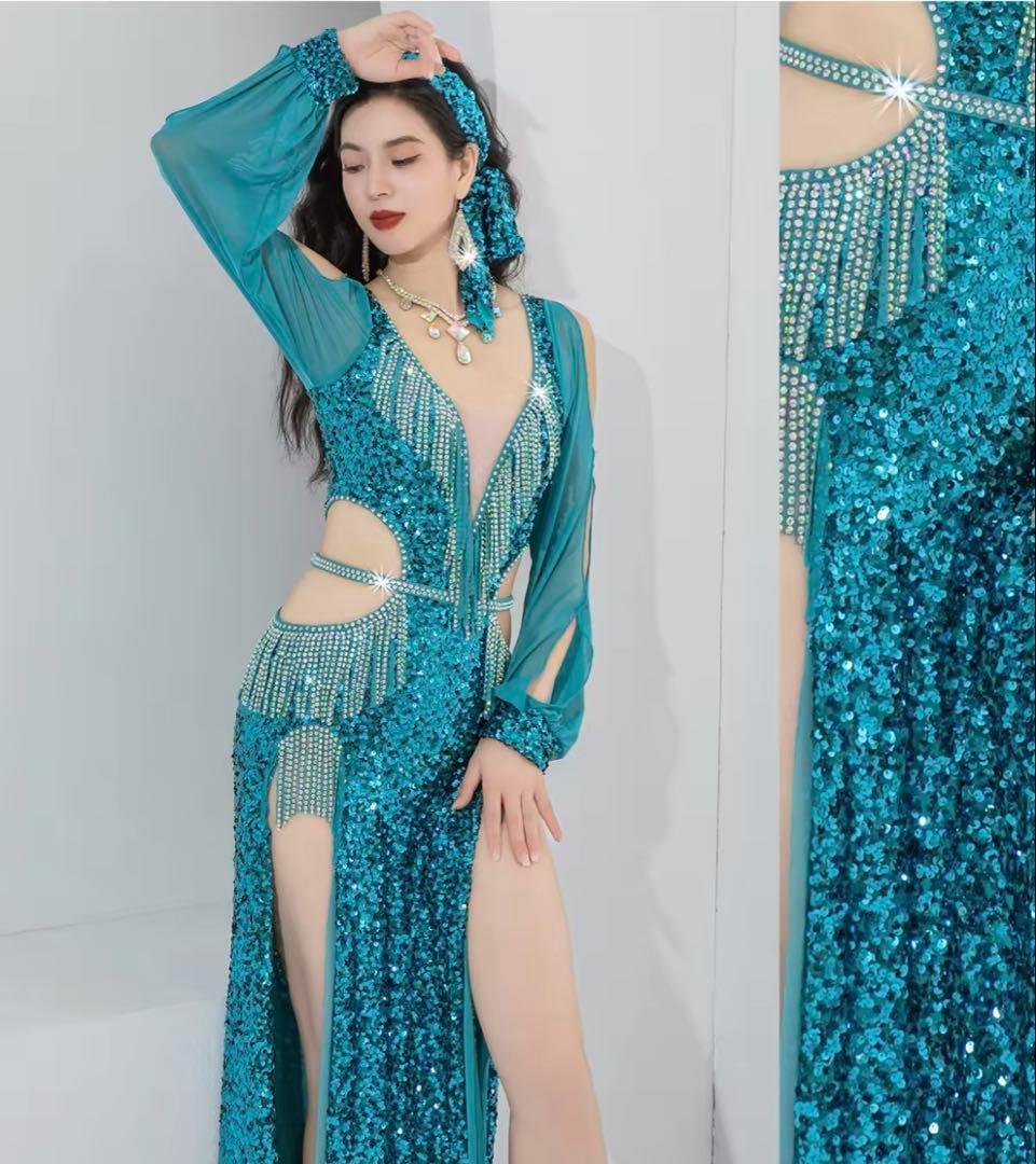 ダンスウェア　社交ダンス衣装　フラメンコ　ダンスドレス　ダンス　ドレス　新品