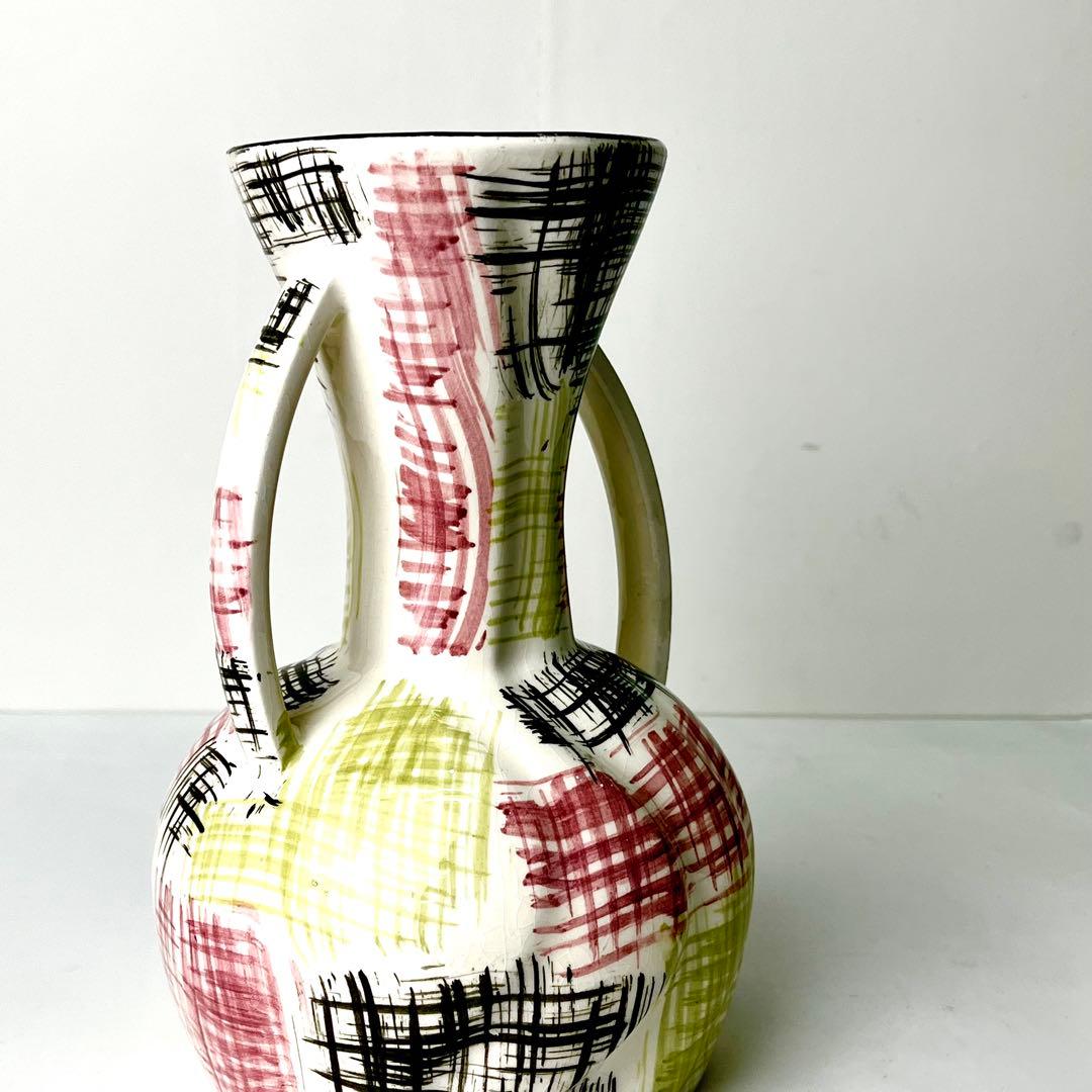 サルグミンヌ Sarreguemines 花瓶 フランス アンティーク雑貨