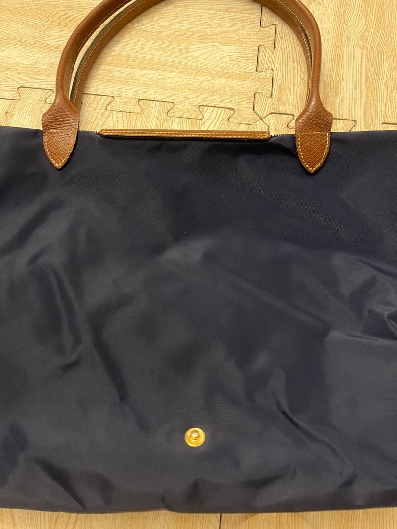 ロンシャン ルプリアージュ ナイロン トートバッグ ネイビー Lサイズ