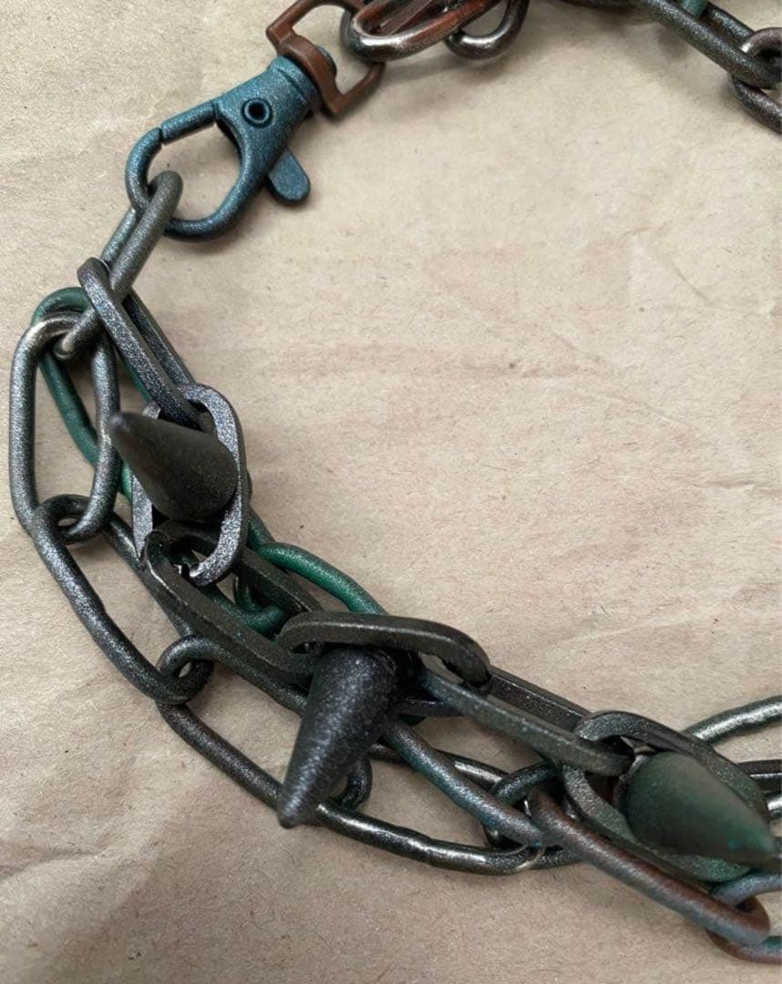 一点物 ジャンポールゴルチエハードスタッズチョーカーネックレスy2kヴィンテージ