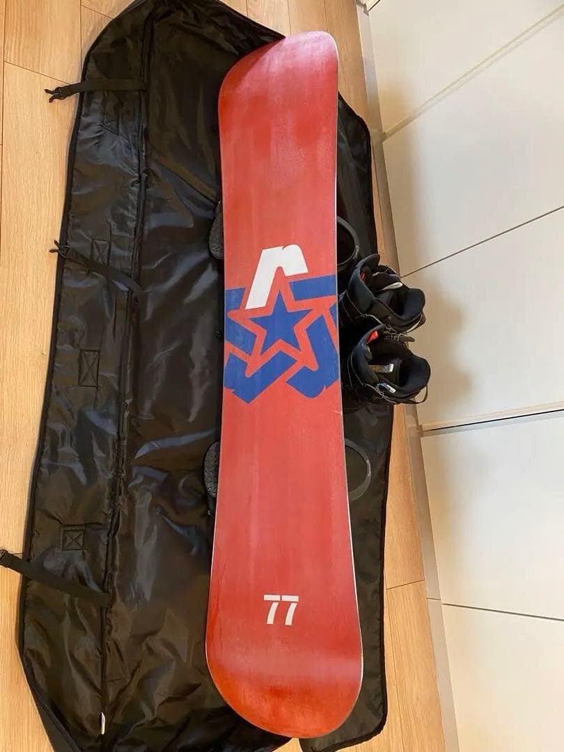 BURTON スノーボード151 ビンディング　リーシュコード　ケースセット