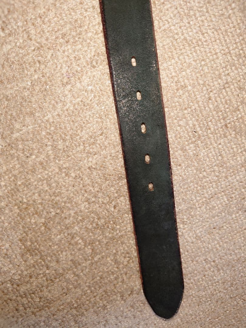 フラットヘッドプレートバックル ベルト　 FN-BE-L001