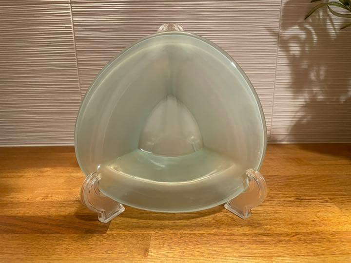 展示品 ガラスの器 フロスト 磨りガラス 大皿 インテリア プレート 展示品