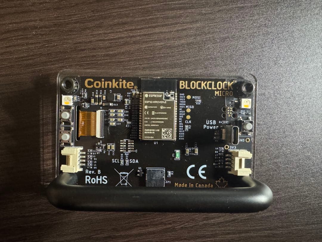 BLOCKCLOCK MICRO - ビット　ブロックチェーン表示時計