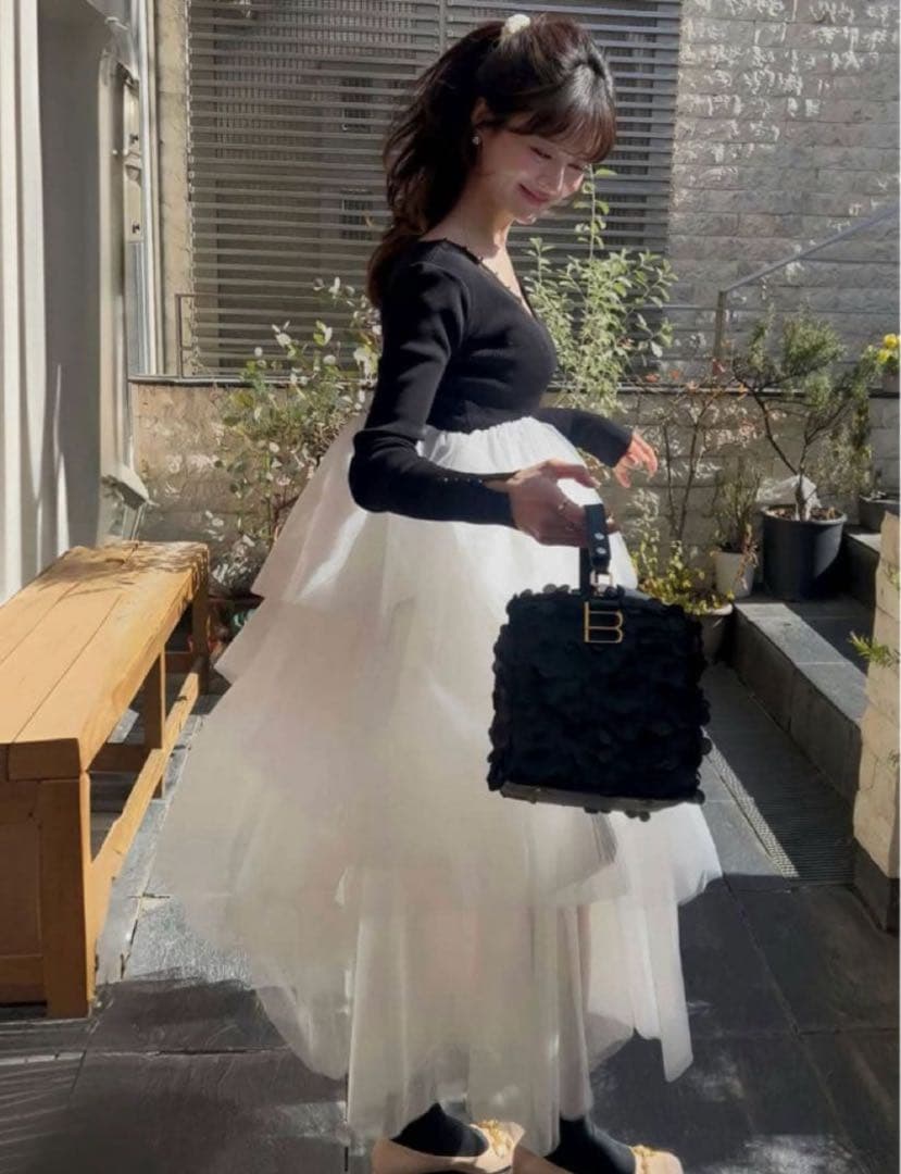 試着のみBibiy. DELPHINE TULLE DRESS