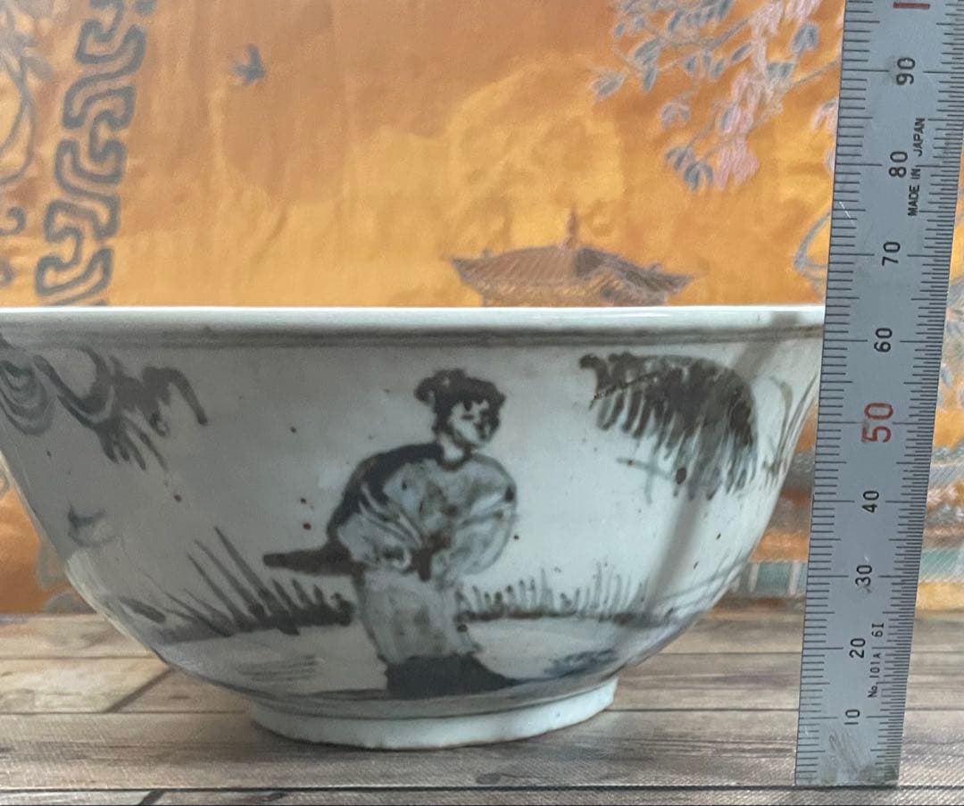 唐物染付明早期茶碗