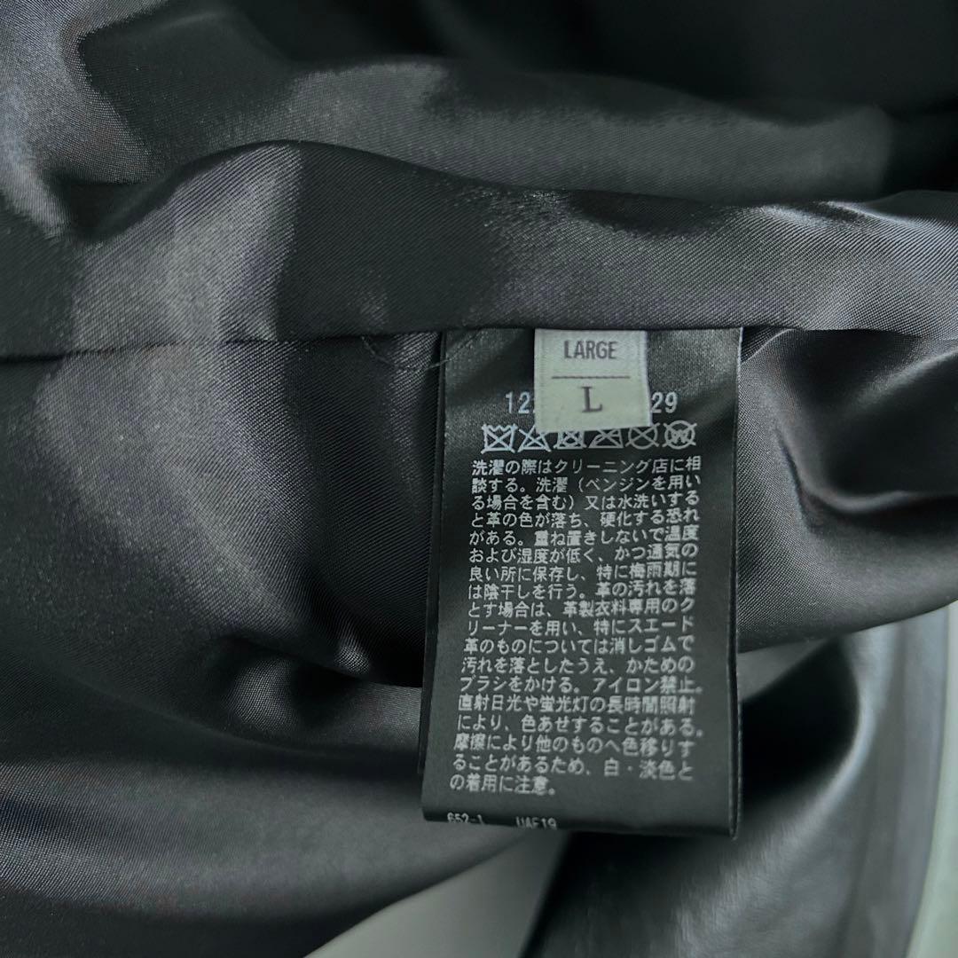 【新品未使用】BEAUTY&YOUTH シープ レザー ジップ ブルゾン L