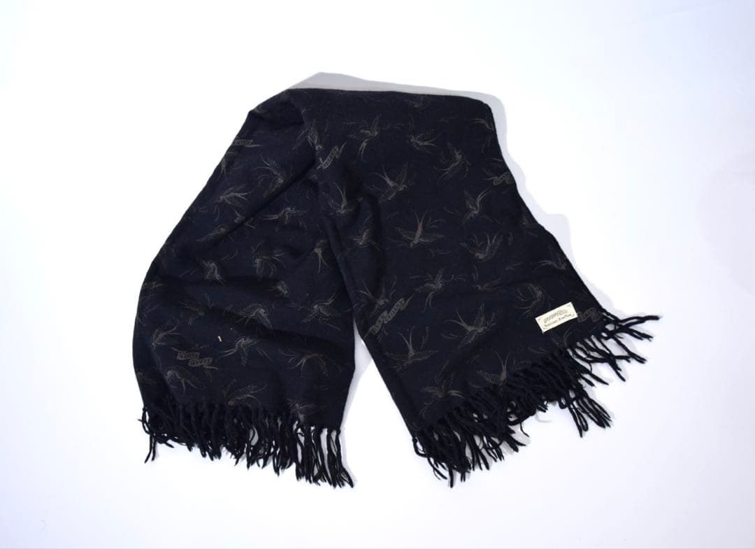 【美品】ルードギャラリーブラックレーベル スワロー マフラー ストール