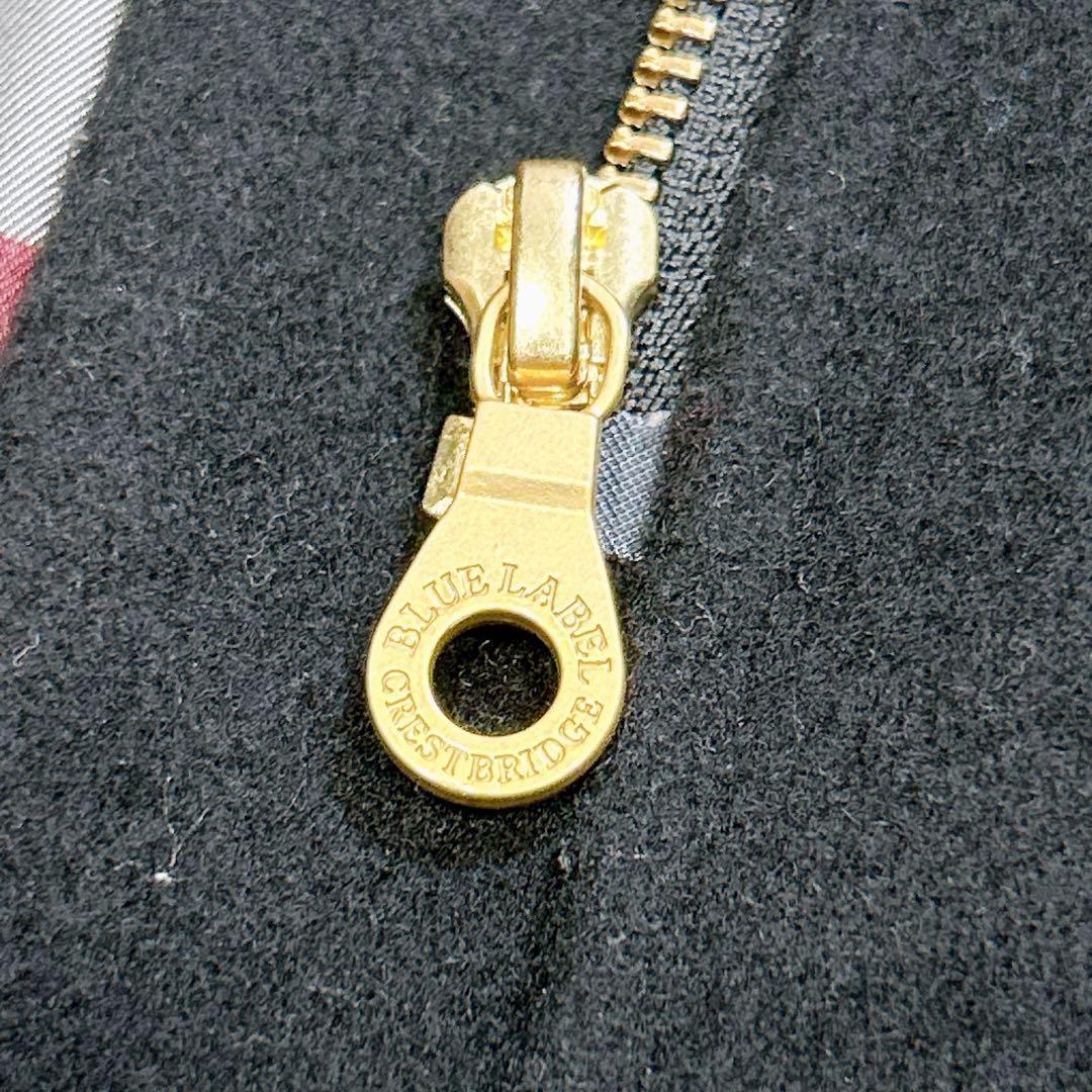 ほぼ未使用✨　ブルーレーベル　クレストブリッジ　ロング　コート　ボア　ファー