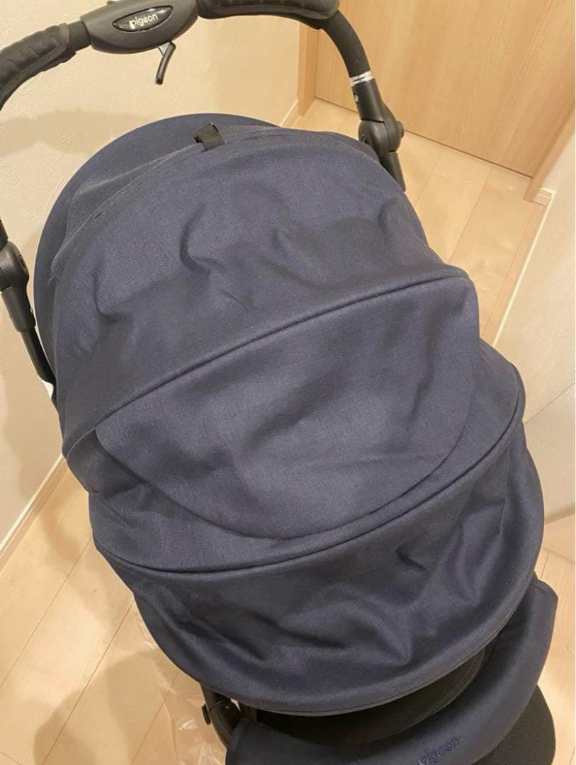 【美品】Pigeon Runfee RBUP ネイビー　A型ベビーカー　両対面
