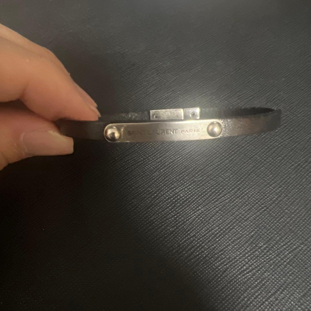 サンローラン　レザーブレスレット