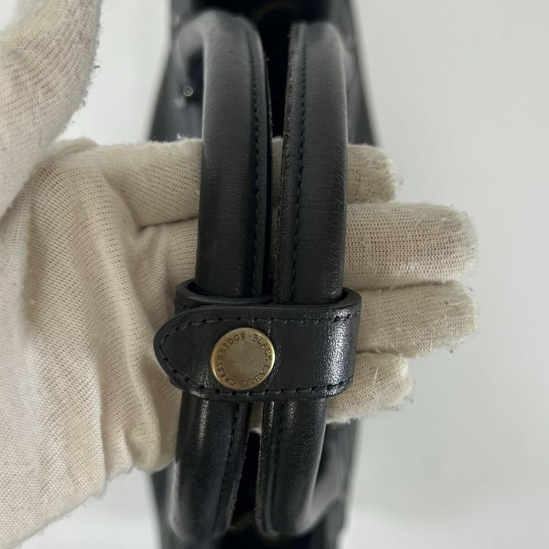 【美品】バーバリーブラックレーベルクレストブリッジ トートバッグ A4可 肩掛け