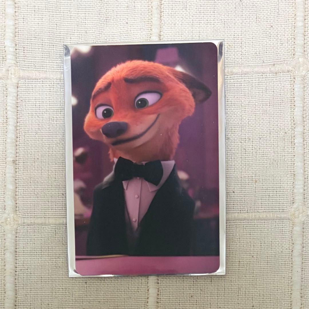 ズートピア2 ズートピアカフェ 予約特典 カード タキシード ニック