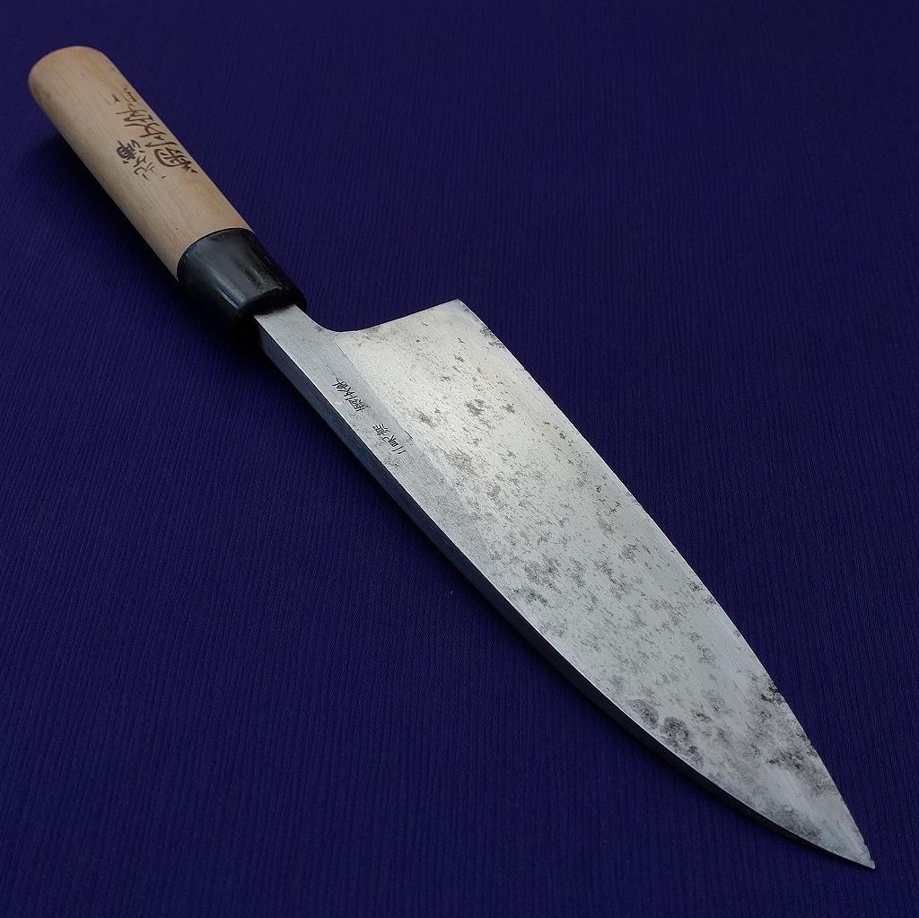 出刃包丁 二見ヶ浦 菊一文字則正 刃長約180㎜ 片刃 庖丁 《0124》