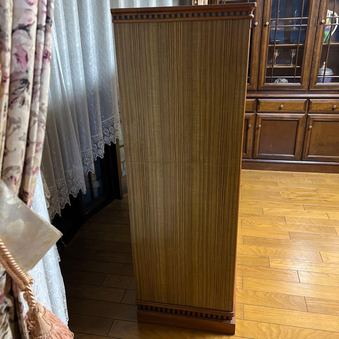 木製ブラウンハイチェスト