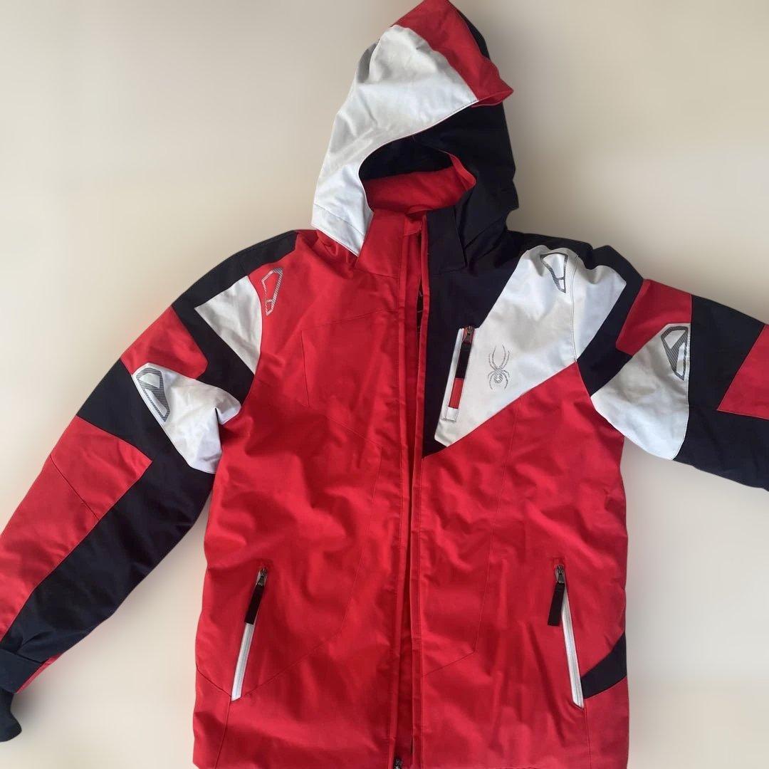Spyder size 14 子ども用スキーウェア 赤黒白