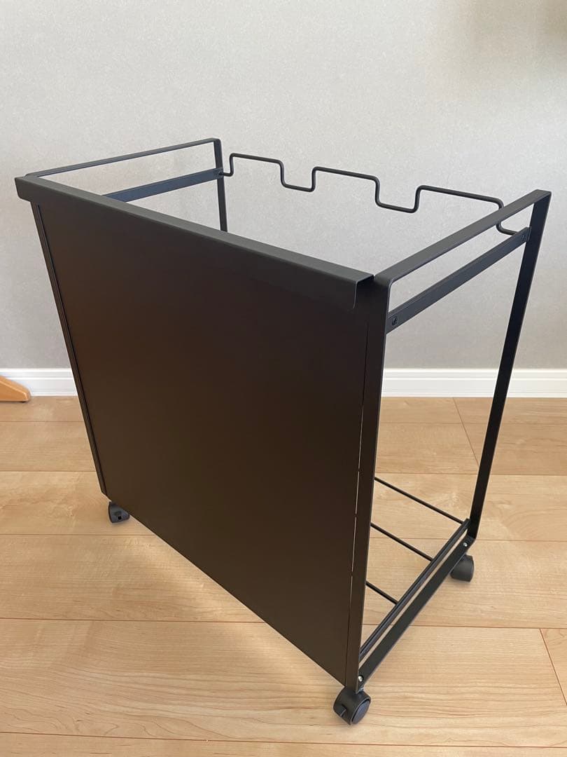 山崎実業　tower 目隠し分別ダストワゴン（3分別）