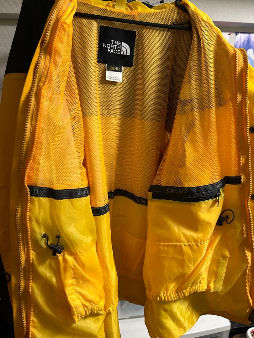 THE NORTH FACE マウンテンパーカー イエロー/ブラック　90s