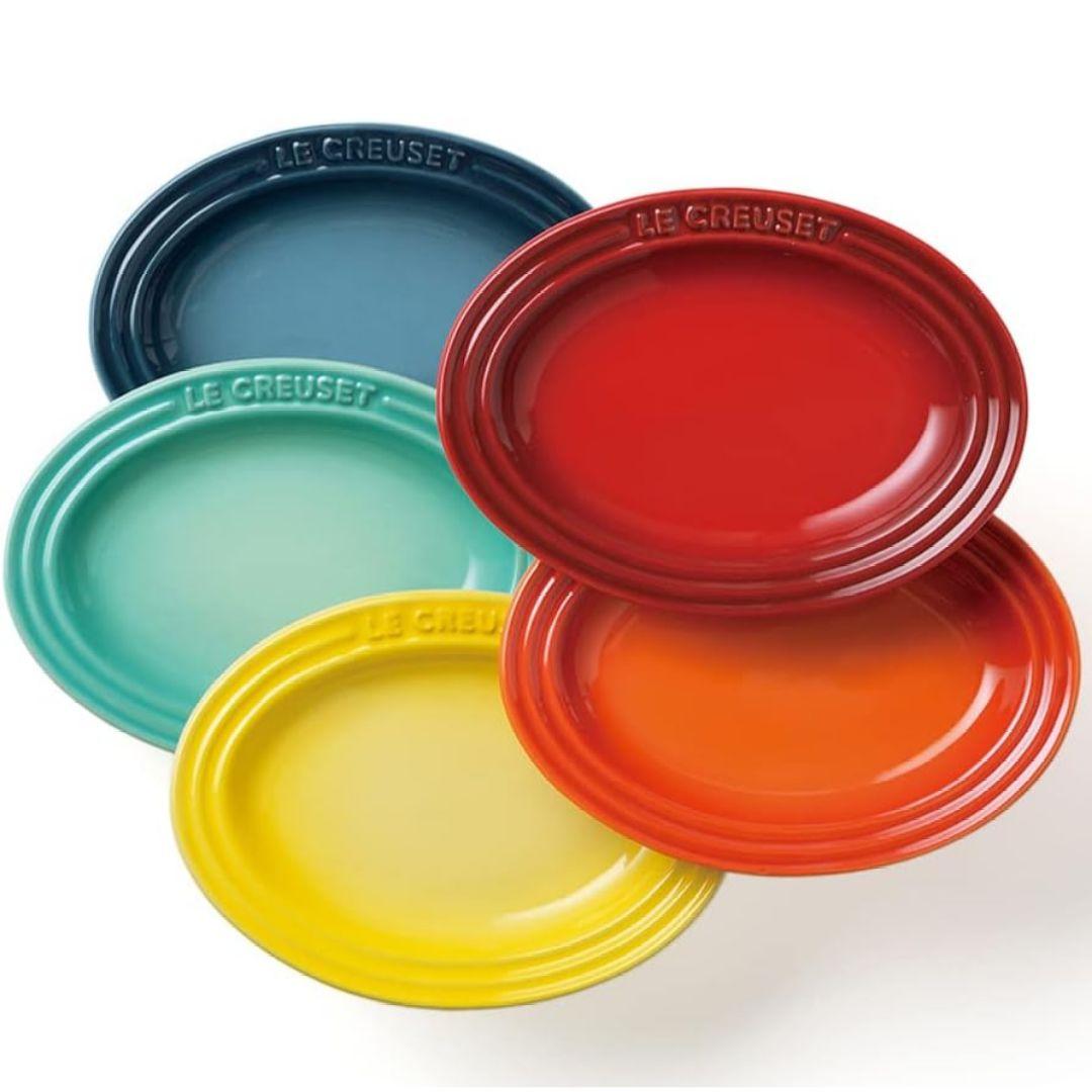 LE CREUSET(ル・クルーゼ) ミニオーバルプレートセット（5枚）