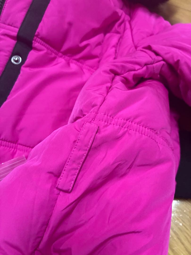 Desigualベルト付きパデットコート　取り外しフード S ピンク