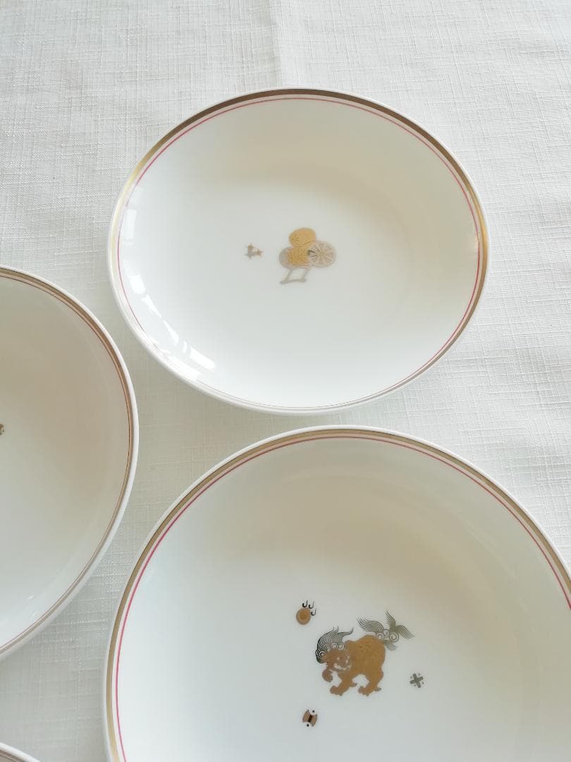 【５枚セット】NIKKO　金沢コレクション　かぐら　小皿　中皿　丸皿