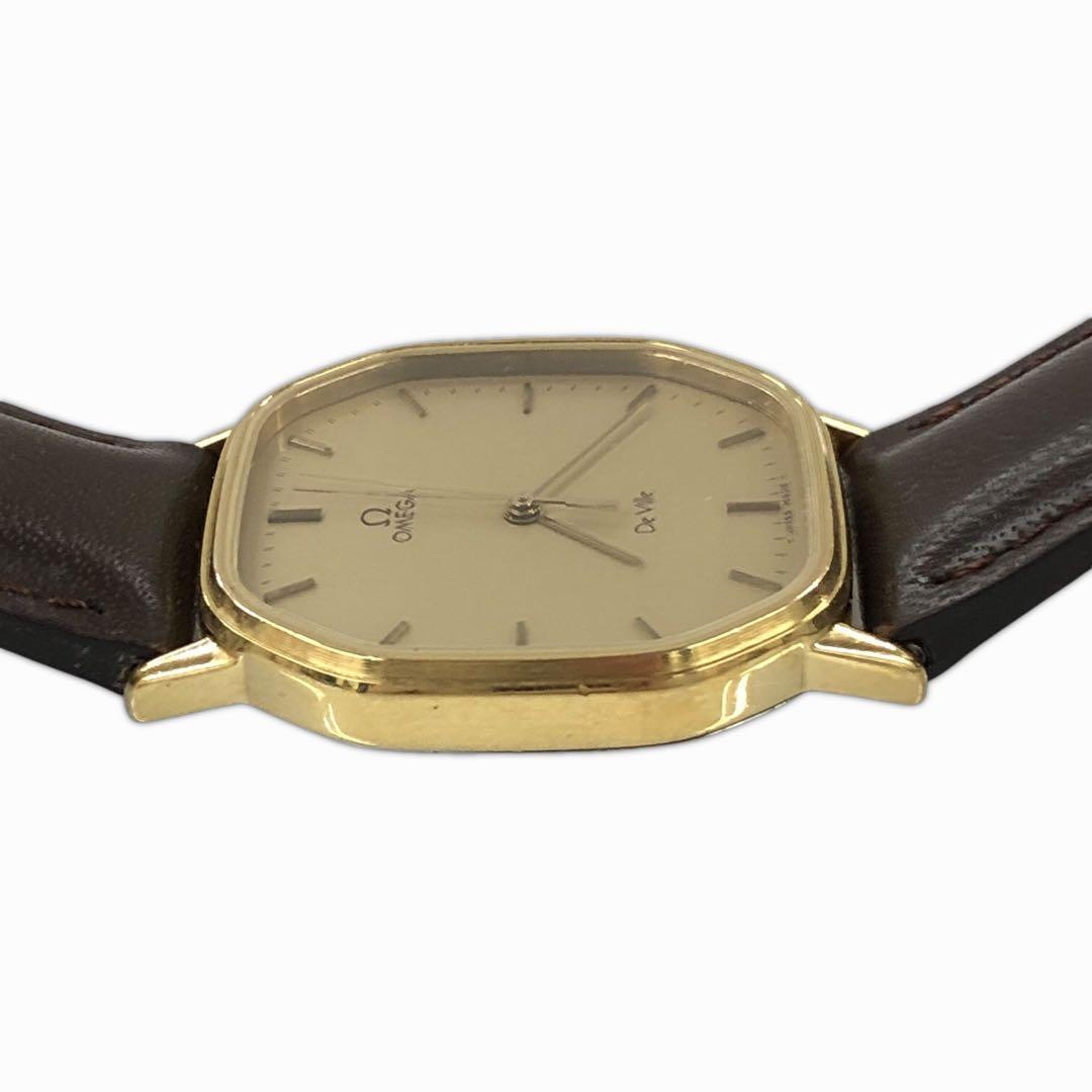 OMEGA オメガ デビル クォーツ オクタゴン 稼働品 社外ベルト