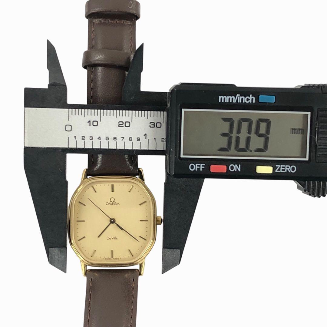 OMEGA オメガ デビル クォーツ オクタゴン 稼働品 社外ベルト