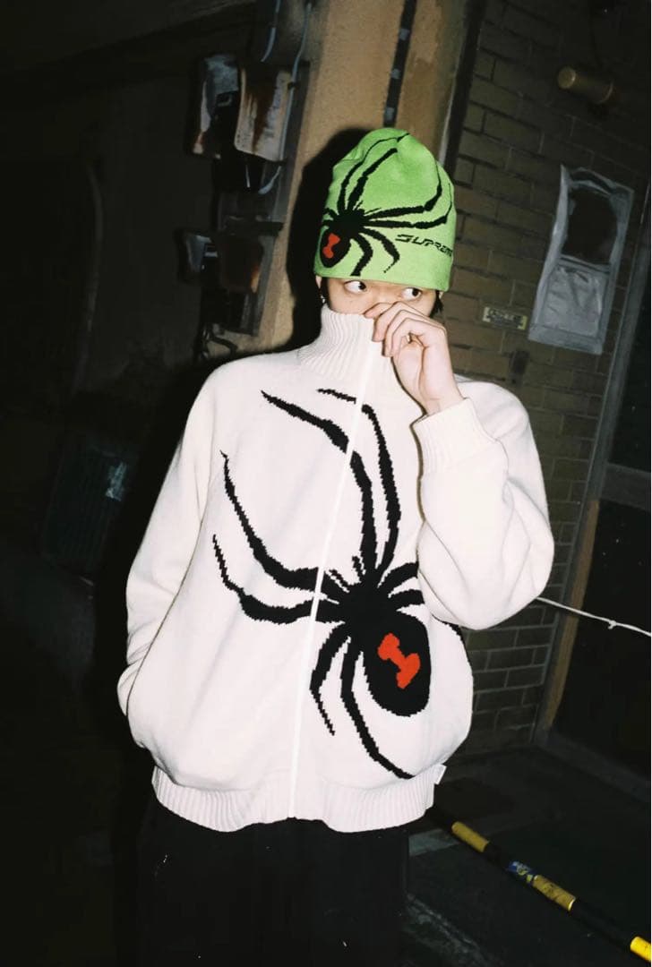 Supreme Spyder Zip Up Sweater XL 試着のみ