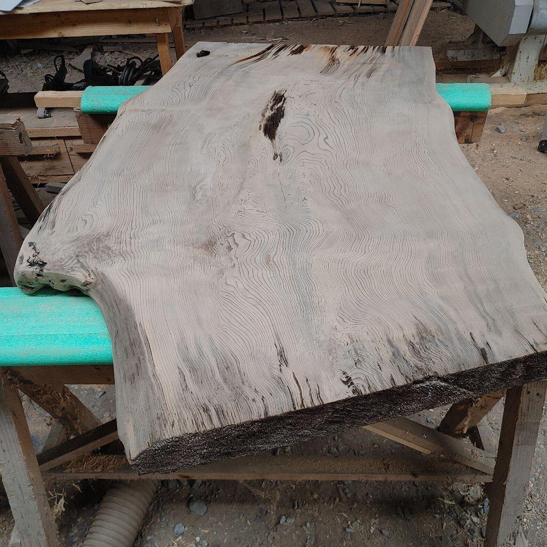 送料込み　神代杉　一枚板　無垢材　天板　テーブル　カウンター DIY番号79