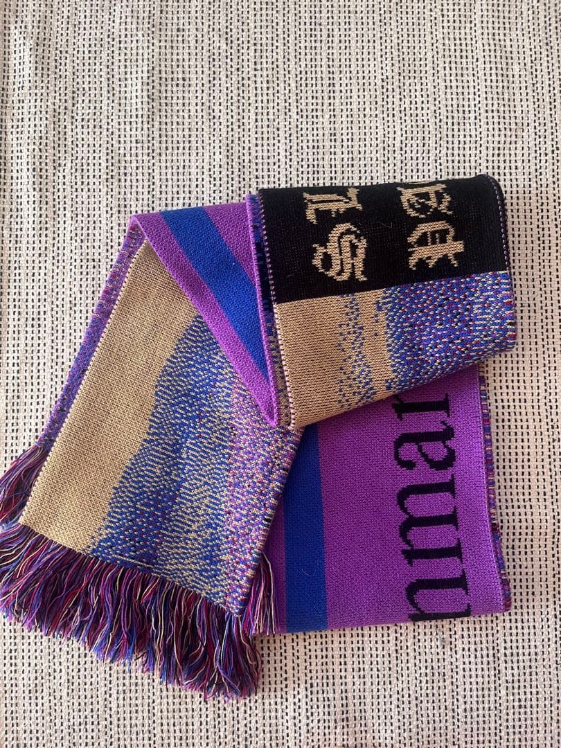 MONTMARTRE NEW YORKフリンジ付きカラフルマフラー