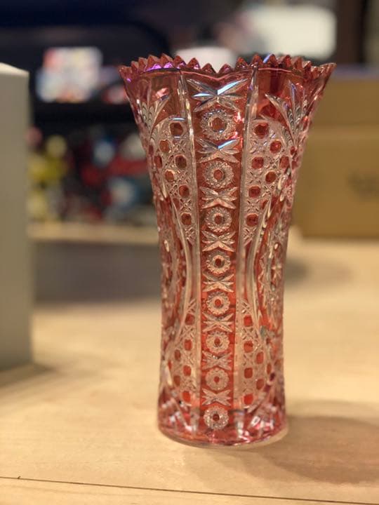 【KAMAY】未使用 クリスタル花瓶