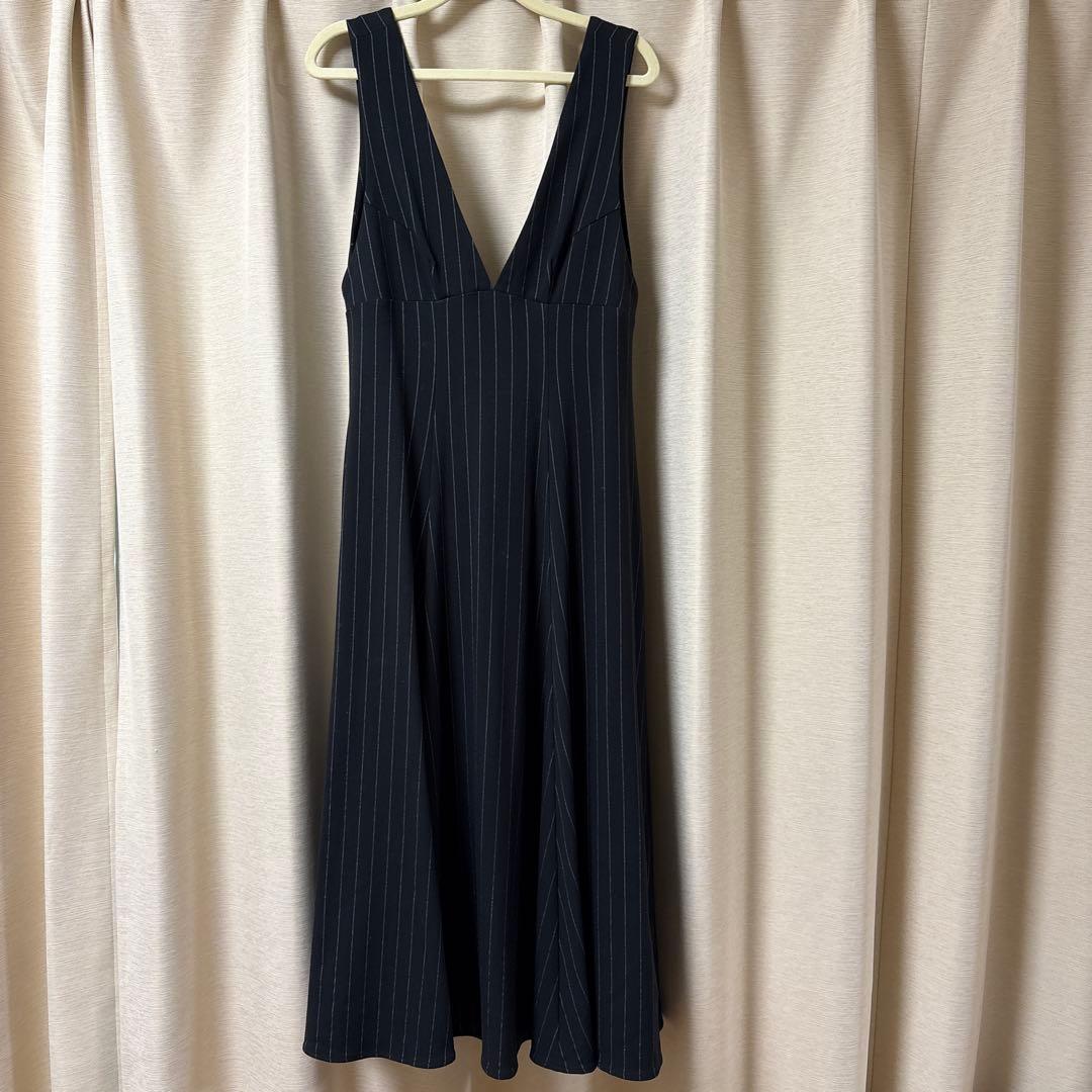 【herlipto】Striped Jumper Skirt M Black