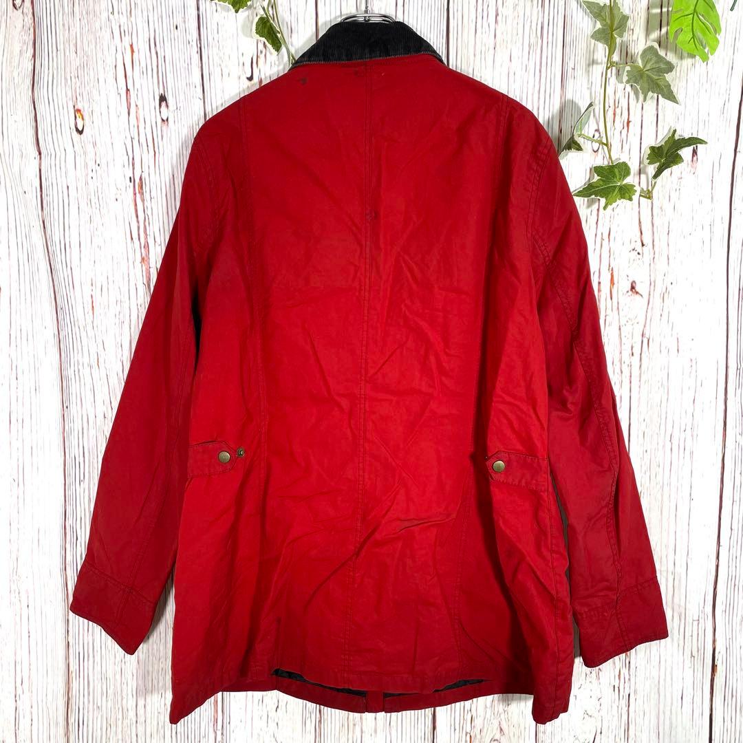 【人気】バブアー オイルドジャケット　赤　 BEDALE ビデイル