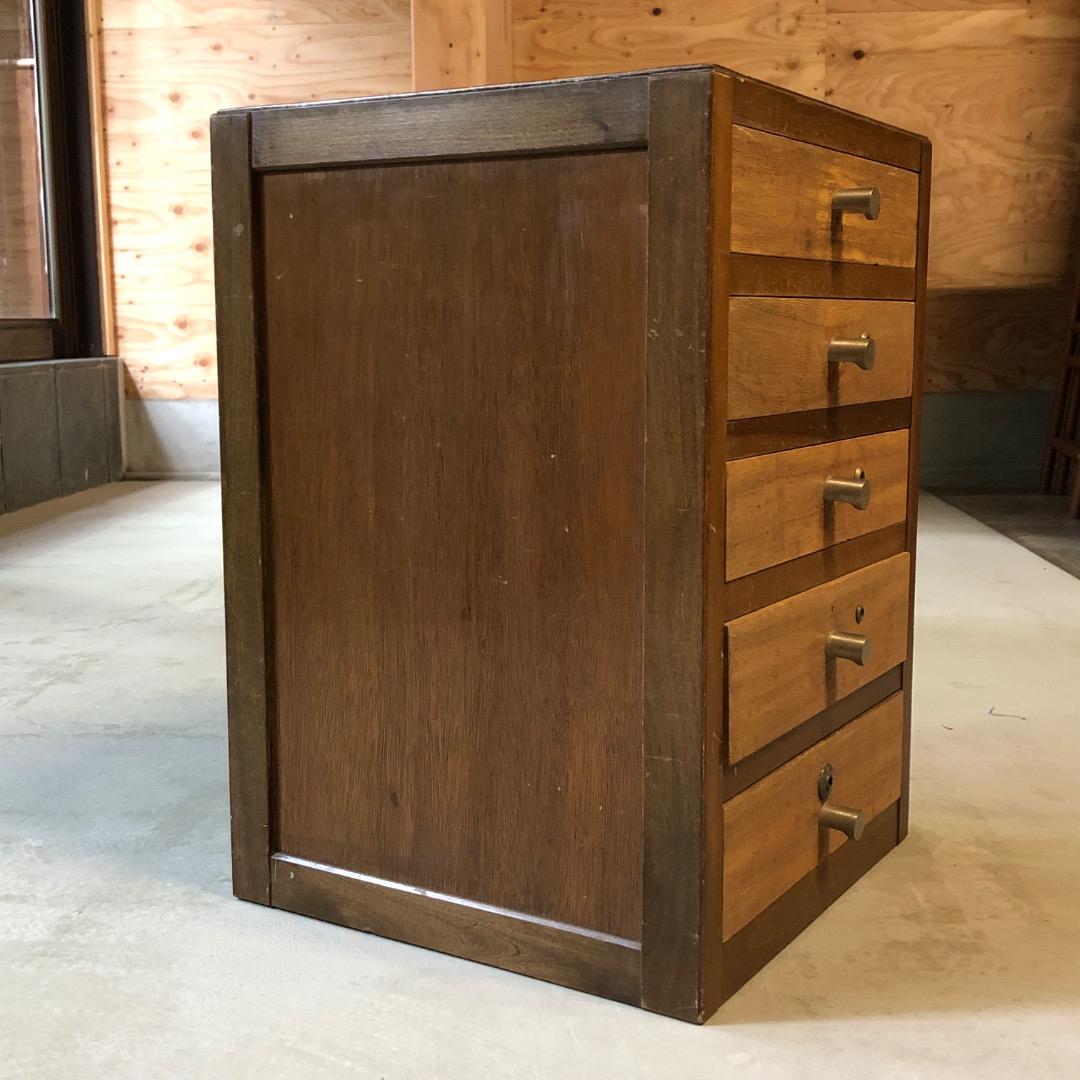 アンティーク引き出し　木製レターケース　昭和レトロ　古道具　ヴィンテージ棚