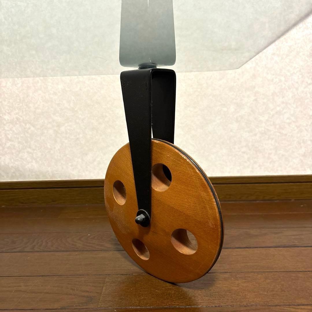 【良品】※直接お渡しのみ イタリア製 ガラストップ コーヒーテーブル