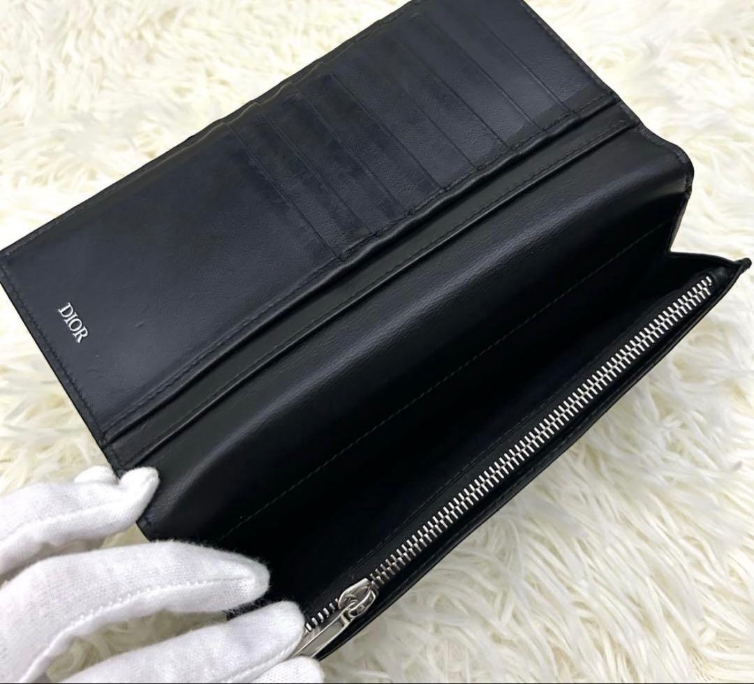 ChristianDior クリスチャンディオール レザー 長財布 ブラック