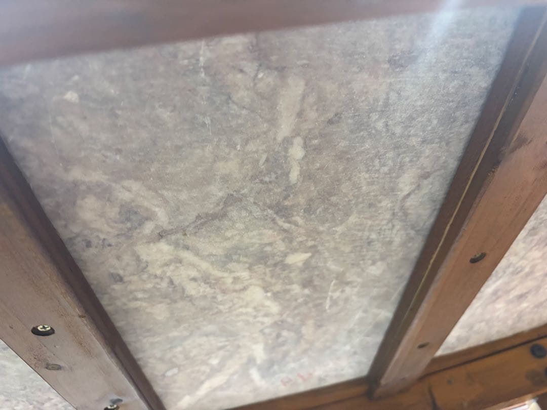 猫脚 天板 大理石 ローテーブル アンティーク