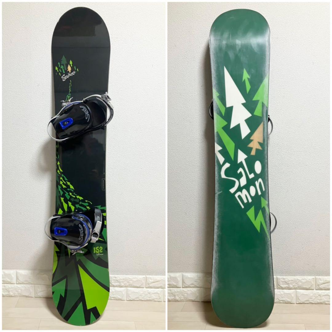 バック付/SALOMON SEQUENCEサロモンスノーボード152/バイン約M