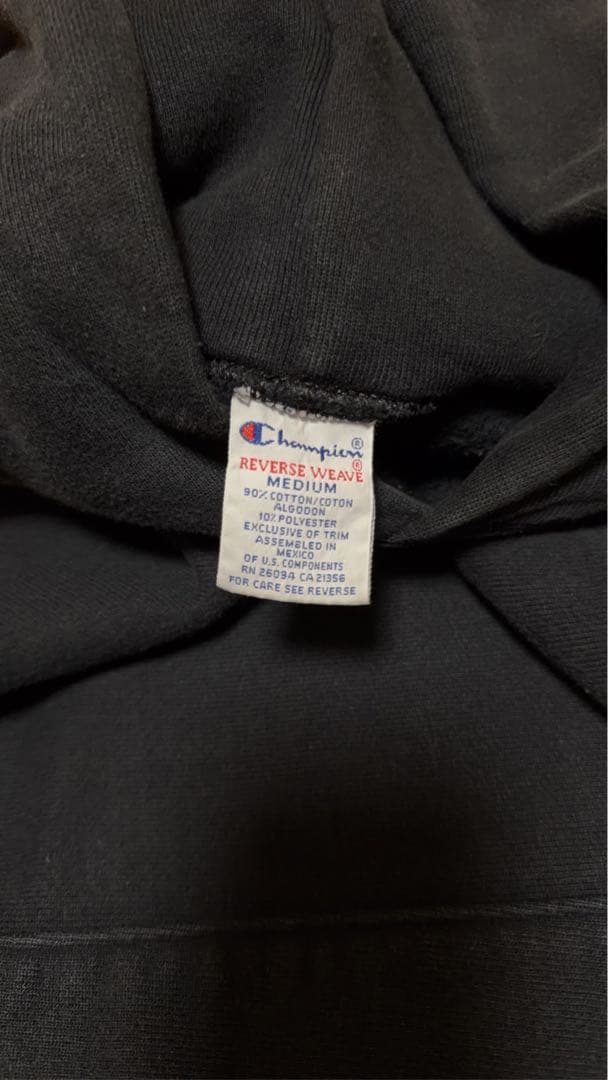 ク*ロ様 リバース　ブラックフーディー　　メキシコ