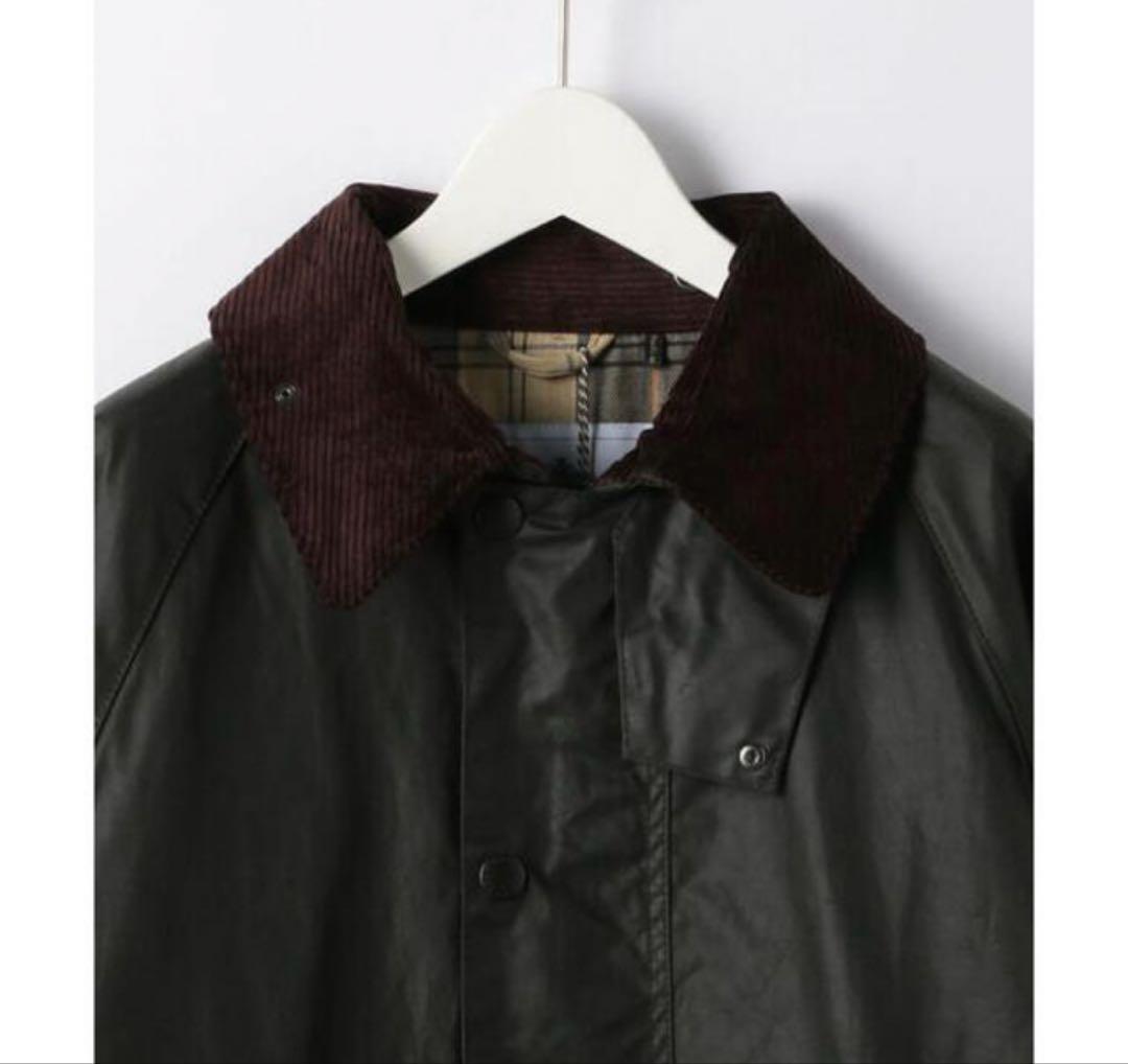 ジャケット・アウター BARBOUR OS BURGHLEY SAGE WAX 38