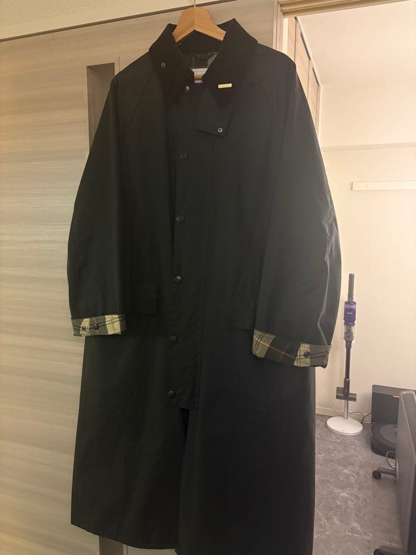 ジャケット・アウター BARBOUR OS BURGHLEY SAGE WAX 38