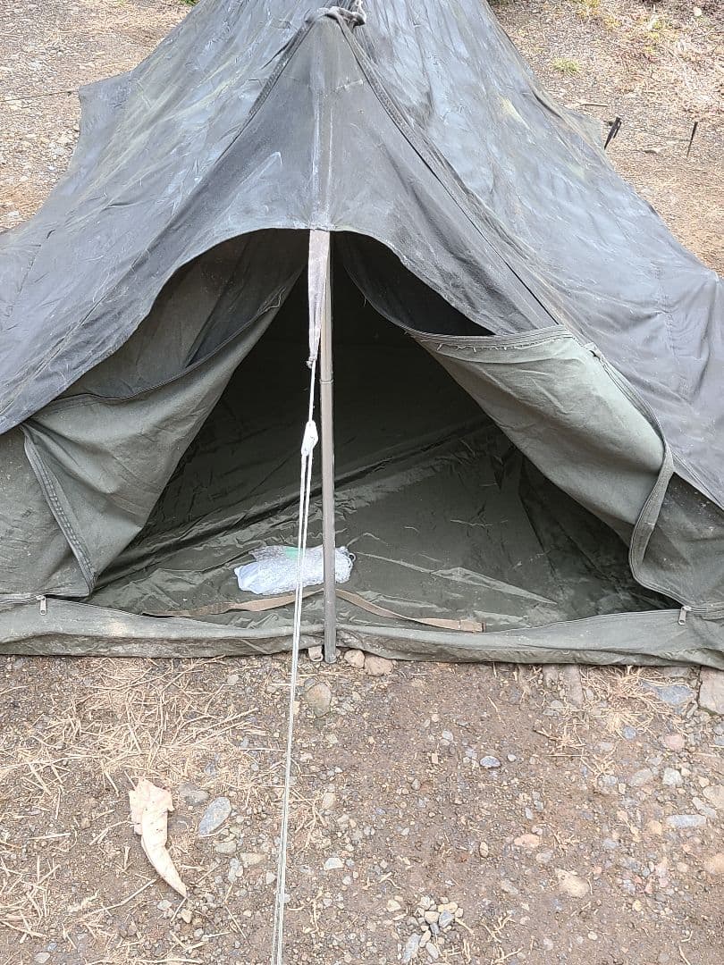 F1コットンテント　フライシートなし　ポール　ペグ　予備紐　収納袋付属