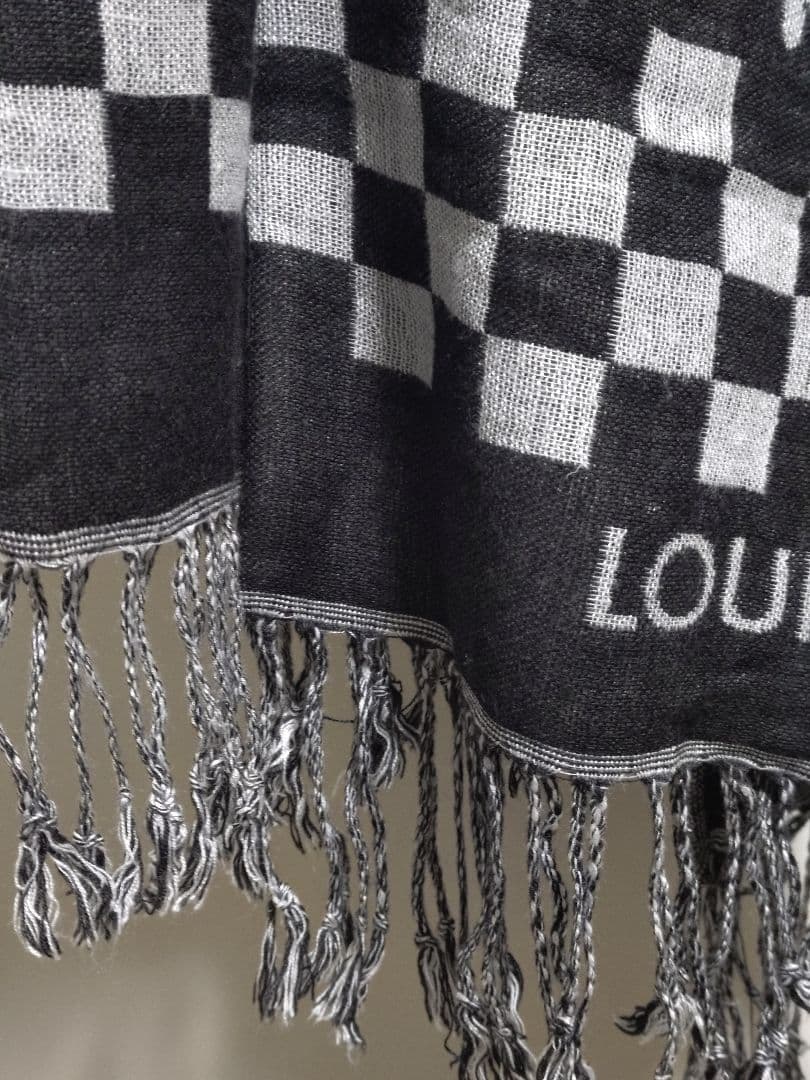 【プロ※確認】LOUIS VUITTON チェック モノグラム マフラー