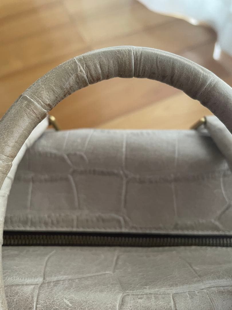 J&M Davidson　クロコ型押し 旅行　ボストンバッグ ユニセックス